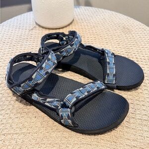 Teva Blue Patterned Strap Women's Sandals